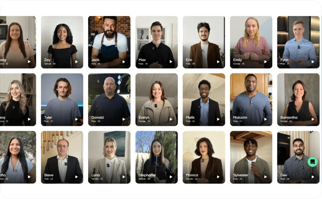 AI avatars compared to real content creators